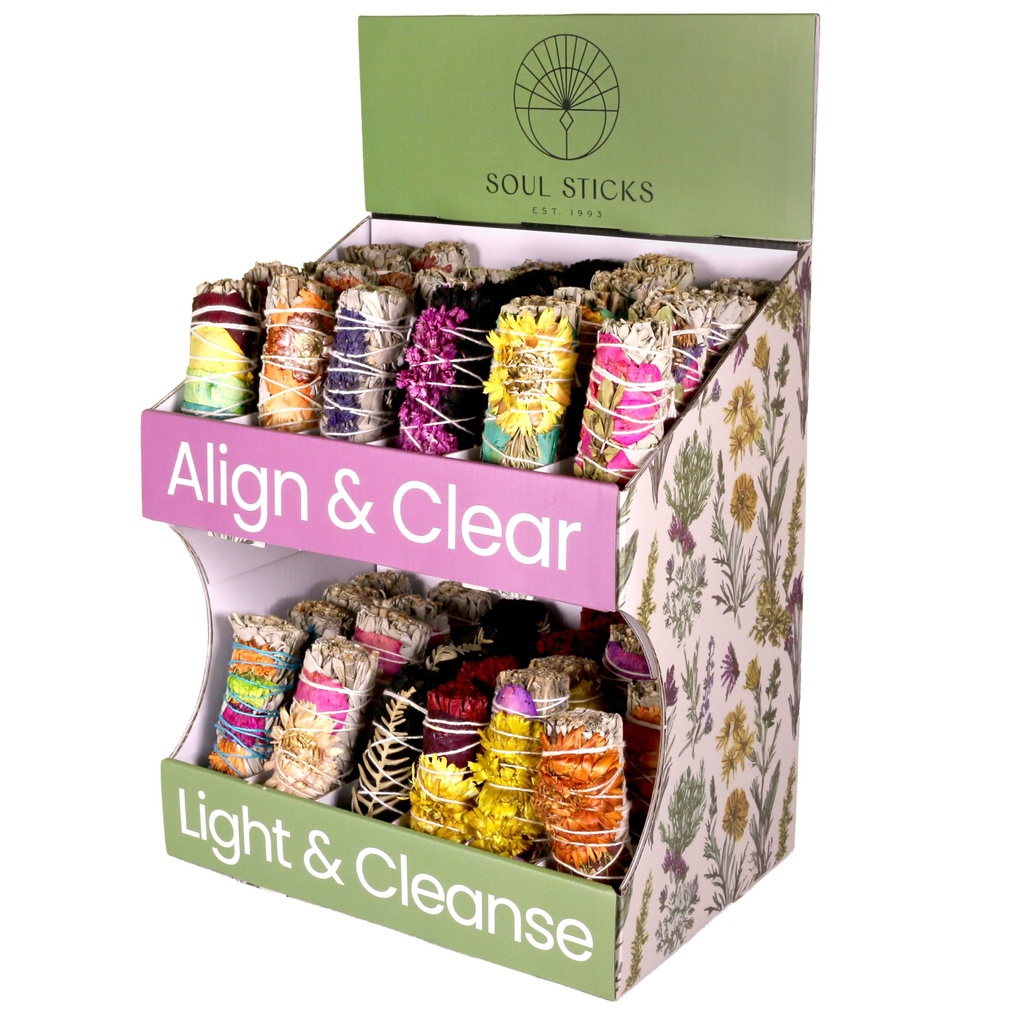 [32210-FloralSage] Floral Sage Countertop Display Unit (CDU)
