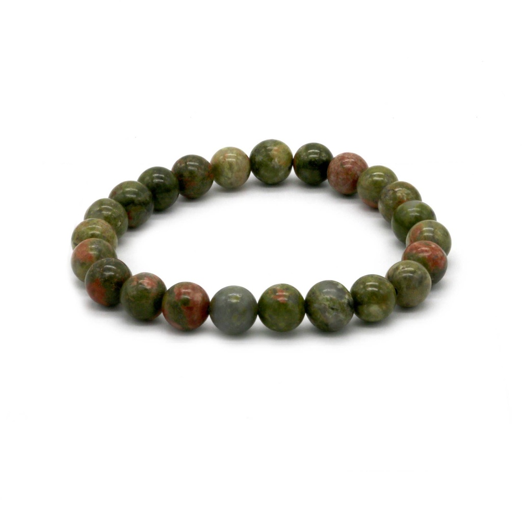 [32256] Unakite Bracelet – 8mm