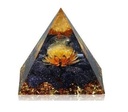 Blue Goldstone Orgonite Crystal Pyramid – 80mm