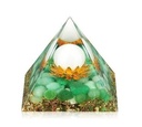 Green Aventurine Orgonite Crystal Pyramid – 80mm