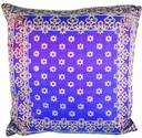 Burgundy & Gold Brocade Cushion – 16" x 16"