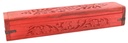 Red Floral Wooden Incense Coffin Box – 12"