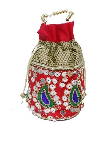 [45003] Beaded Gift Bags – 6" x 4" / Pack of 12