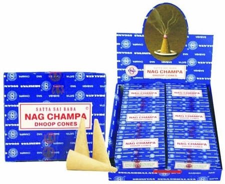 [51184] Satya Nag Champa Dhoop Cones – 12-Pack Display Box