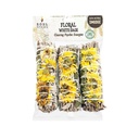 4" Sunflower White Sage Smudge Sticks Retail Pack – Pack of 3