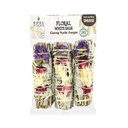 4" Morning Glory White Sage Smudge Sticks Retail Pack – Pack of 3