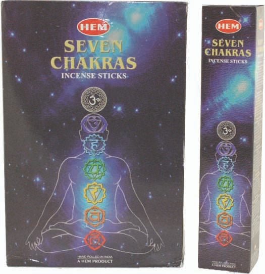 [51255] HEM Seven Chakras Incense Pack – 12-Pack Box