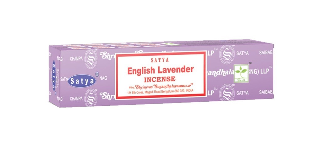 [51271] Satya Lavender Incense Sticks – 15g / 12-Pack Box