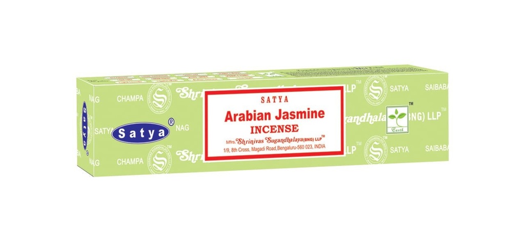 [51273] Satya Arabian Jasmine Incense Sticks – 15g / 12-Pack Box