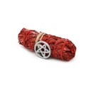 4" Dragon's Blood Sage w/ Pentacle Charm Smudge Stick
