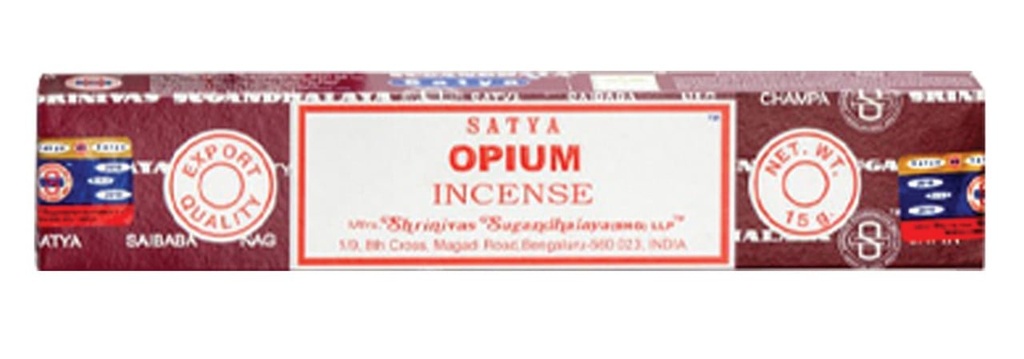 [51367] Satya Opium Incense Sticks – 15g / 12-Pack Box