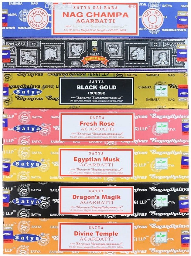 [51458] Satya Healing Assorted Incense Pack – 15g / 7-Pack
