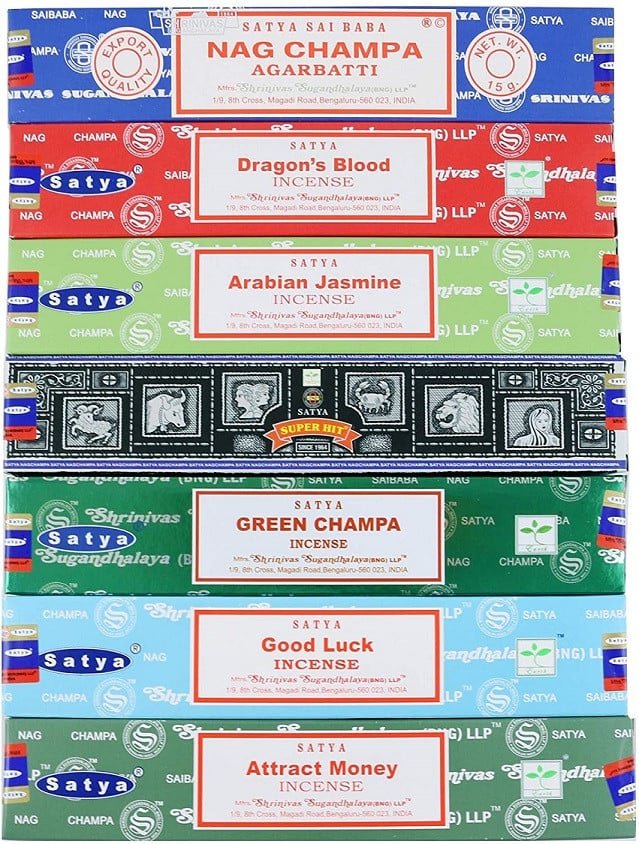 [51467] Satya Relaxation Assorted Incense Pack – 15g / 7-Pack