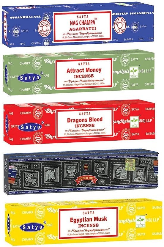 [51472] Satya Prosperity Assorted Incense Pack – 15g / 5-Pack