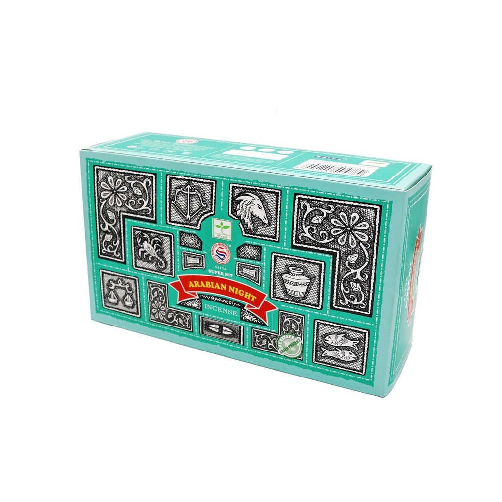 [51487] Satya Super Hit Arabian Nights Incense Sticks – 15g / 12-Pack Box