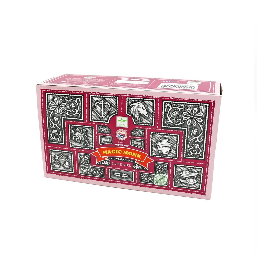 [51489] Satya Super Hit Magic Monk Incense Sticks – 15g / 12-Pack Box
