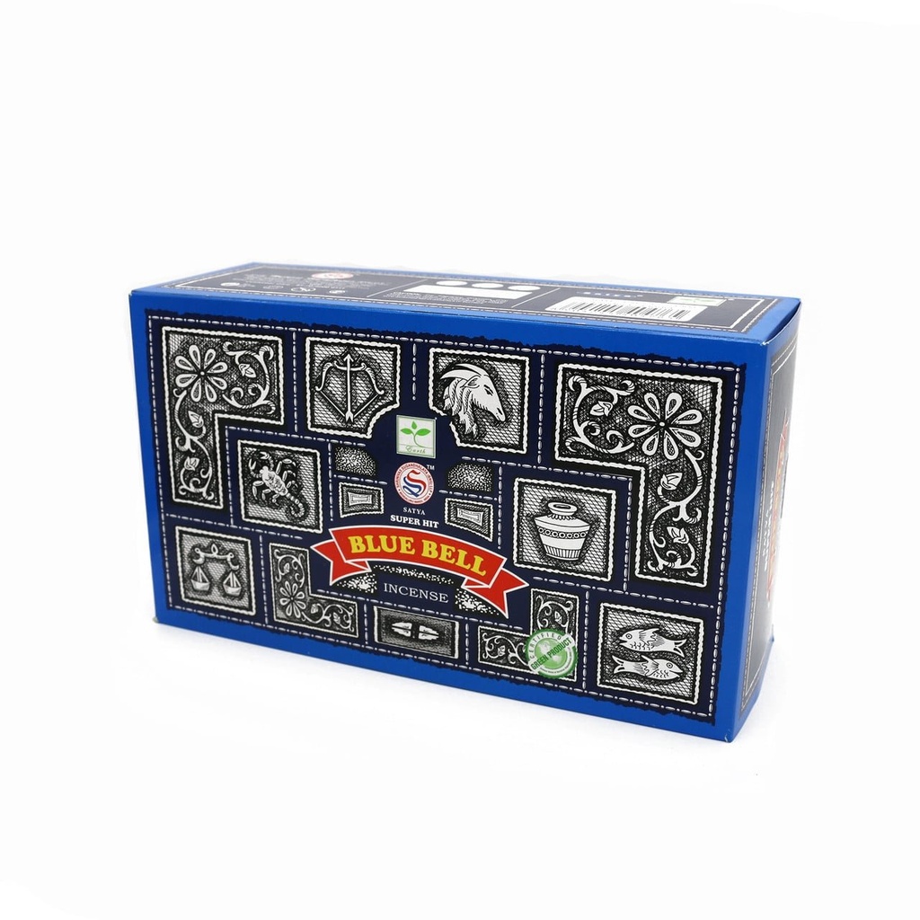 [51490] Satya Super Hit Blue Bell Incense Sticks – 15g / 12-Pack Box