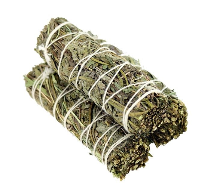 [57422] Mugwort Sage Smudge Stick – 4"