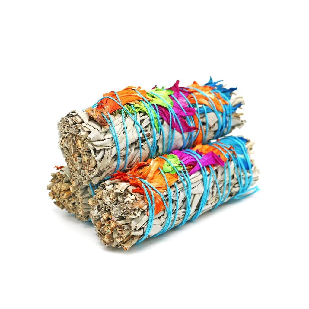 [57446] 4" Cheerful White Sage Smudge Stick