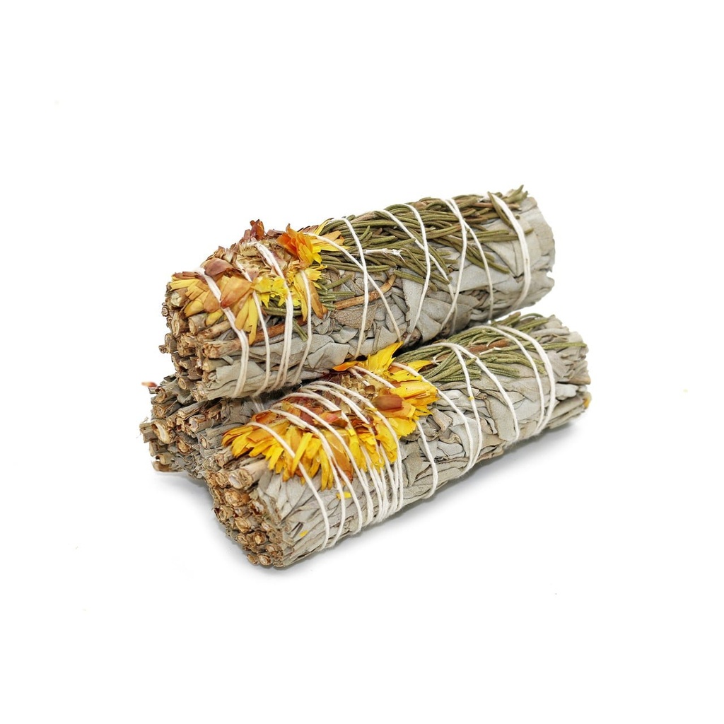 [57453] 4" Summer Glow White Sage Smudge Stick