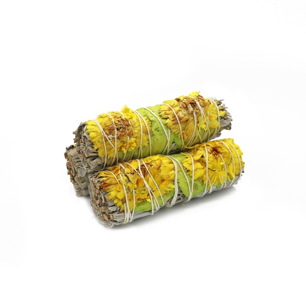 [57455] 4" Golden Times White Sage Smudge Stick