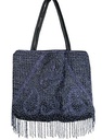 Black Beaded Purse – 12" x 12"