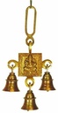 Ganesha Hanging Brass Bells – 7"