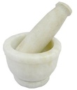 White Marble Mortar & Pestle – 4" x 3"