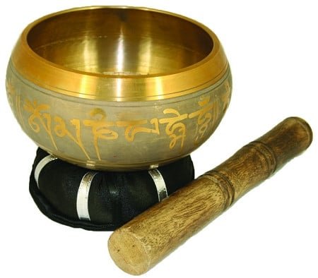 [89610] Gold Buddha Tibetan Singing Bowl – 4.25"