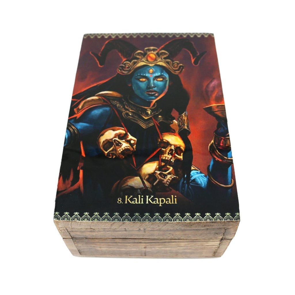 [14003] Kali Kapali Brown Wooden Storage Box – 6" x 4"