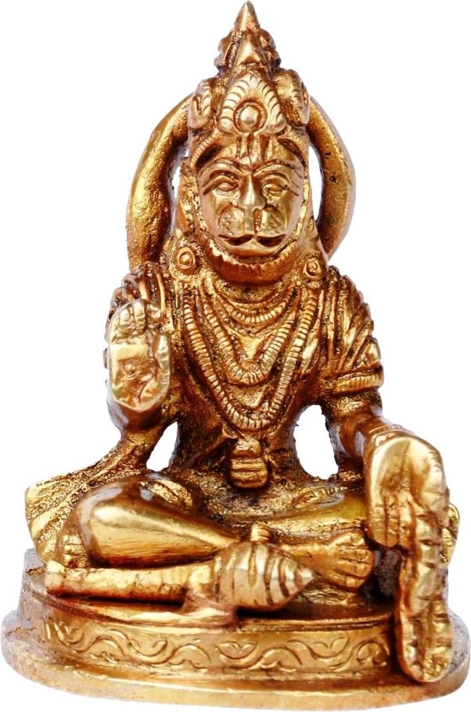 [90296] Brass Hanuman Ji Statue