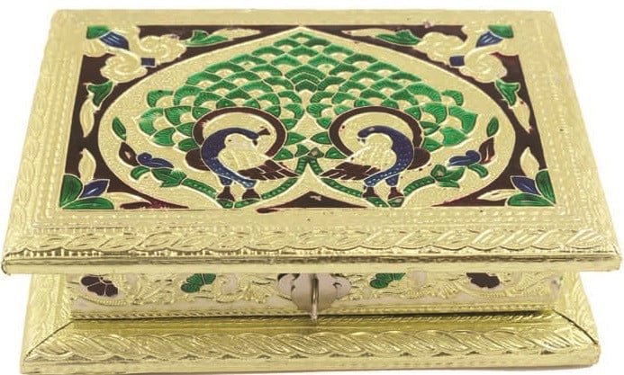 [90628] Meenakari Lacquered Gift Box – 7" x 5"