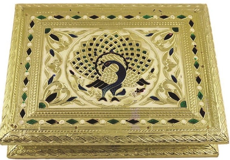 [90629] Meenakari Lacquered Gift Box – 9" x 7"