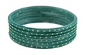 Radium Green Glass Bangles – 2.12" Diameter