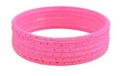 Pink Glass Bangles – 2.12" Diameter