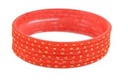 Orange Glass Bangles – 2.12" Diameter