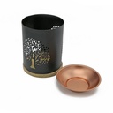 Tree of Life Brass Oil Burner w/ Mesh