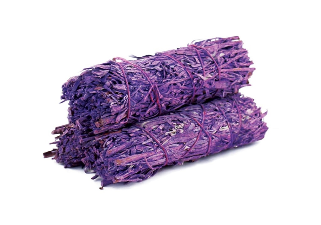 [91335] Lavender Scented Sage Smudge Stick – 4"