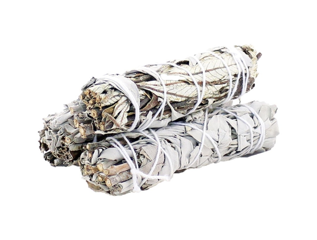 [91344] White Sage & Yerba Santa Smudge Stick – 4"
