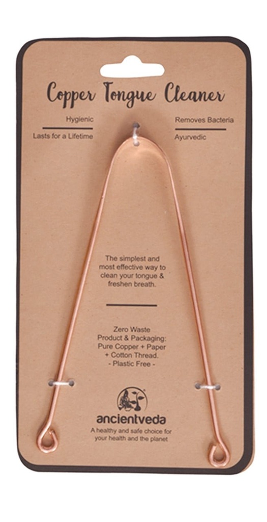 [91408] AncientVeda Copper Tongue Cleaner