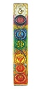 11" Seven Chakras Wooden Incense Ashcatcher