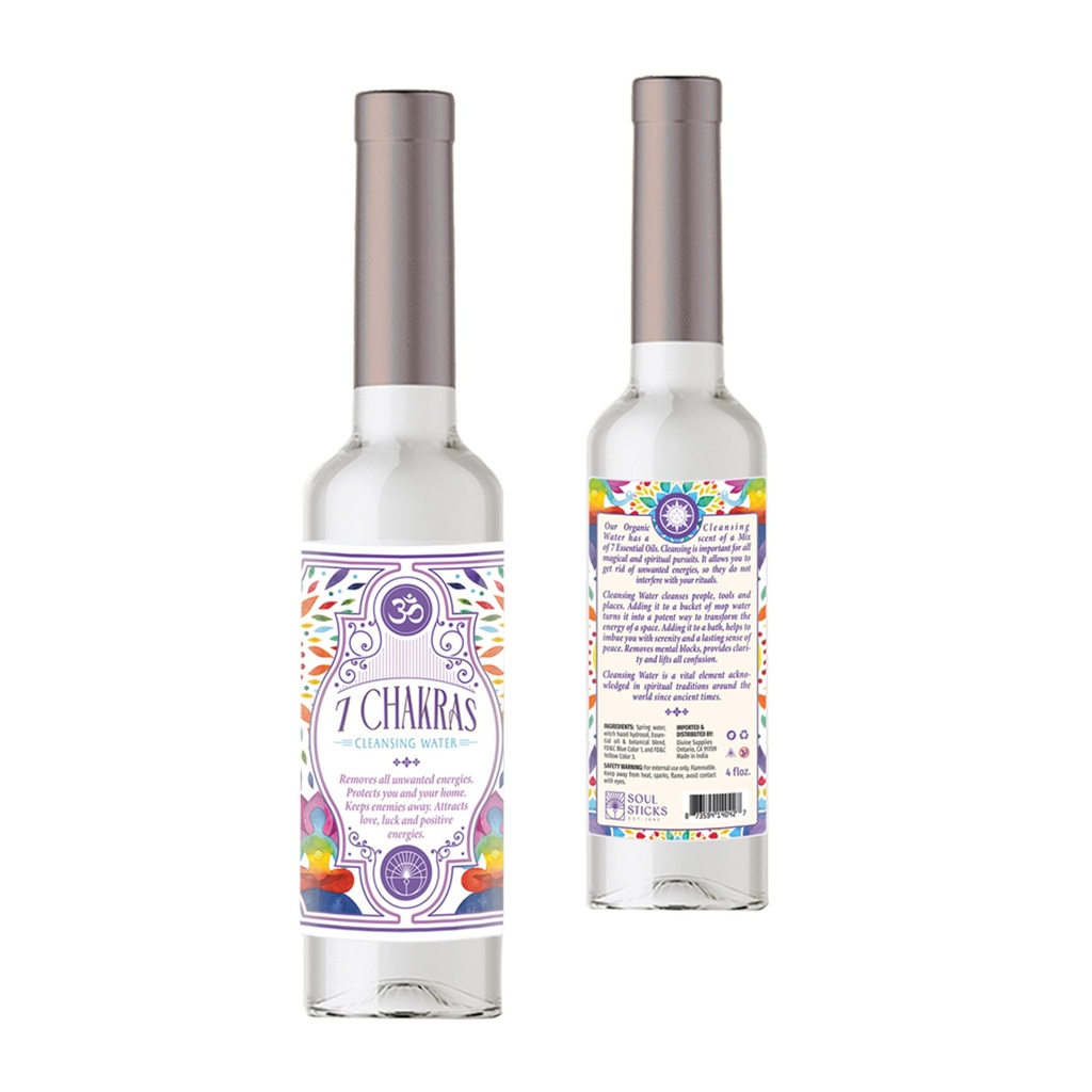 [14042] 7 Chakras Cleansing Water – 7.5 oz