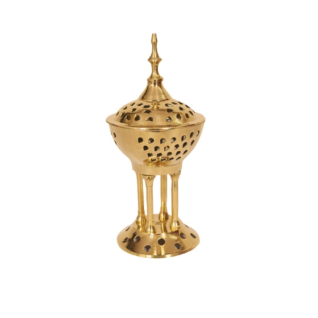 [91720] Brass Greek Pedestal Burner – 5"
