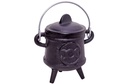 Triple Moon Cast Iron Cauldron w/ Lid – 4.5"