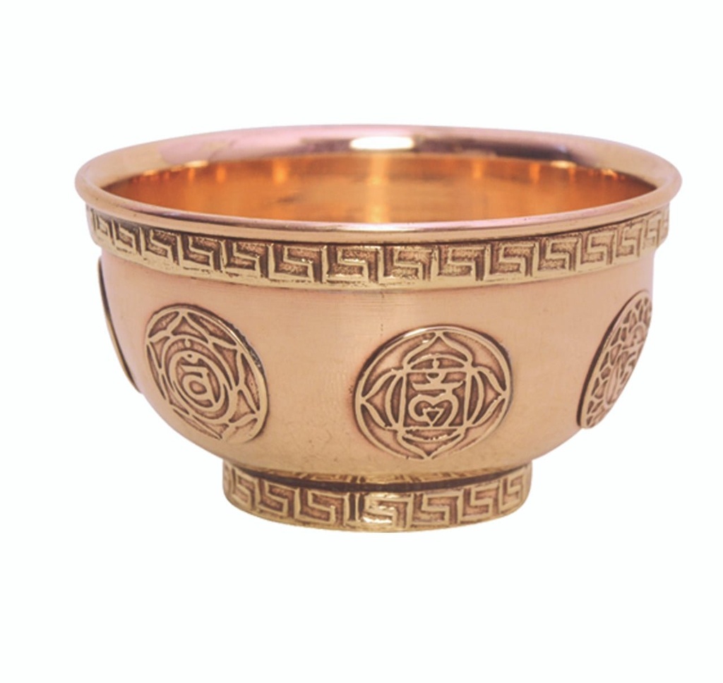 [91735] 7 Chakras Copper Bowl (C) – 3"