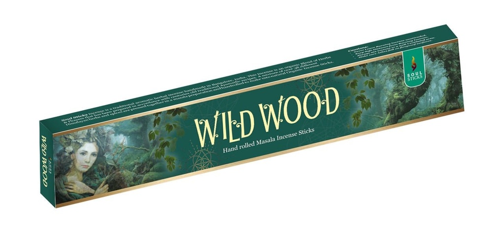 Soul Sticks Wild Wood Masala Incense Sticks – 15g / 12-Pack Box