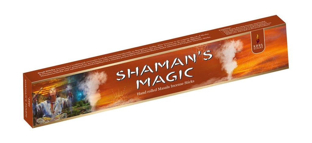 Soul Sticks Shaman's Magik Masala Incense Sticks – 15g / 12-Pack Box