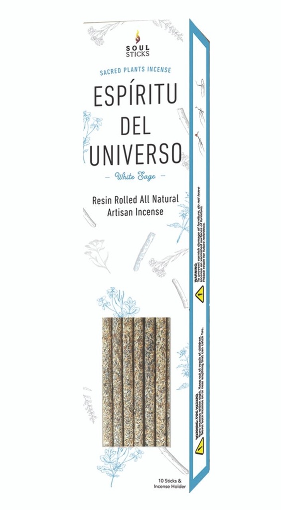 [91816] Espiritu del Universo White Sage Artisan Incense Sticks