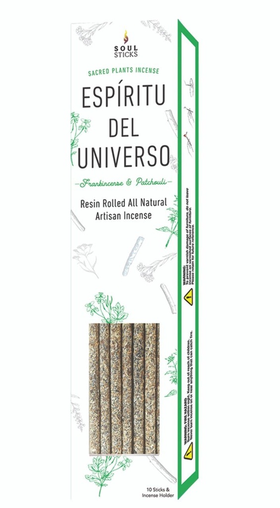 [91822] Espiritu del Universo Frankincense & Patchouli Artisan Incense Sticks