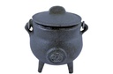 Om Cast Iron Cauldron w/ Lid – 3.5"